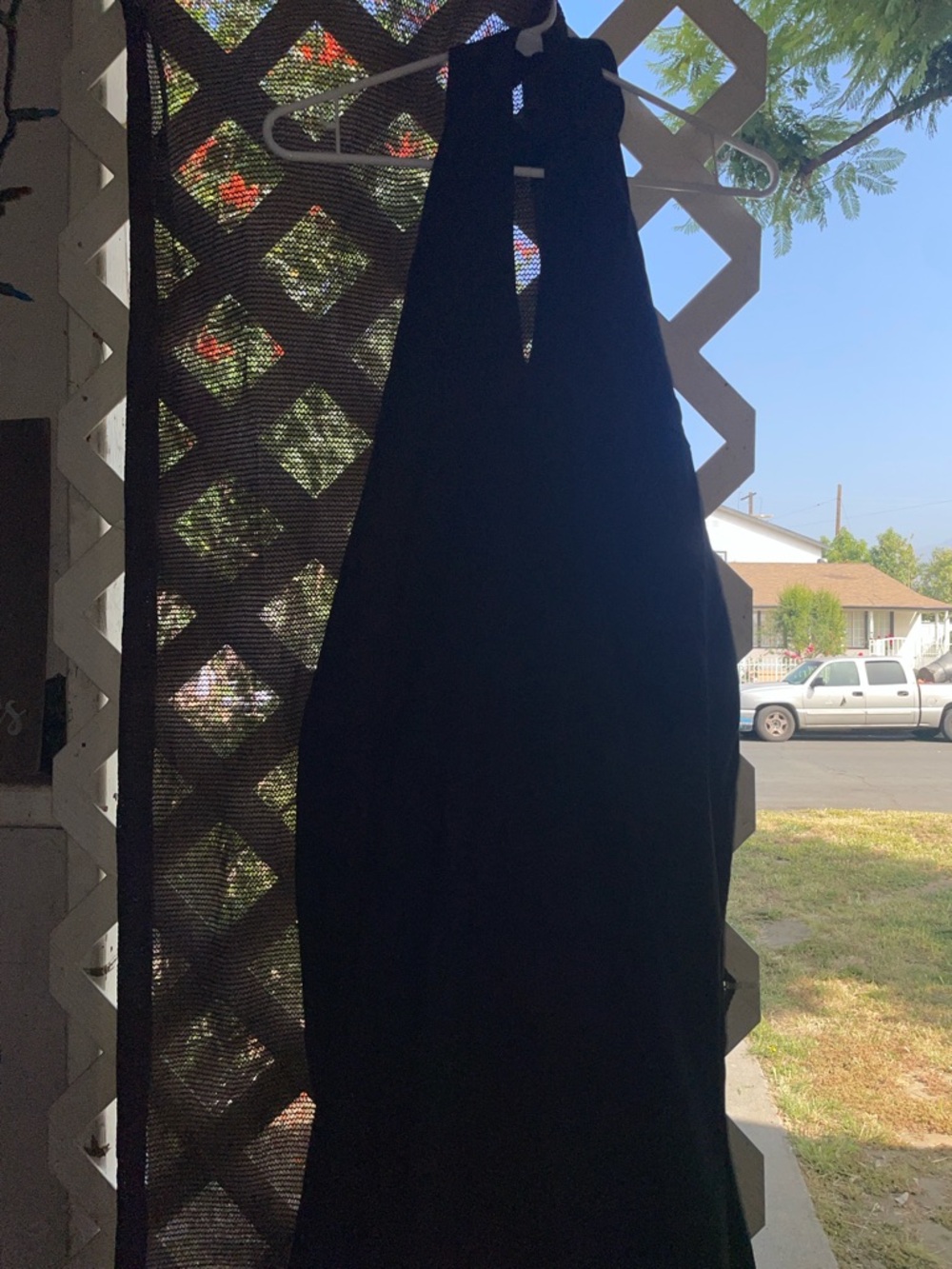 Fashion Nova Black Halter Maxi Dress